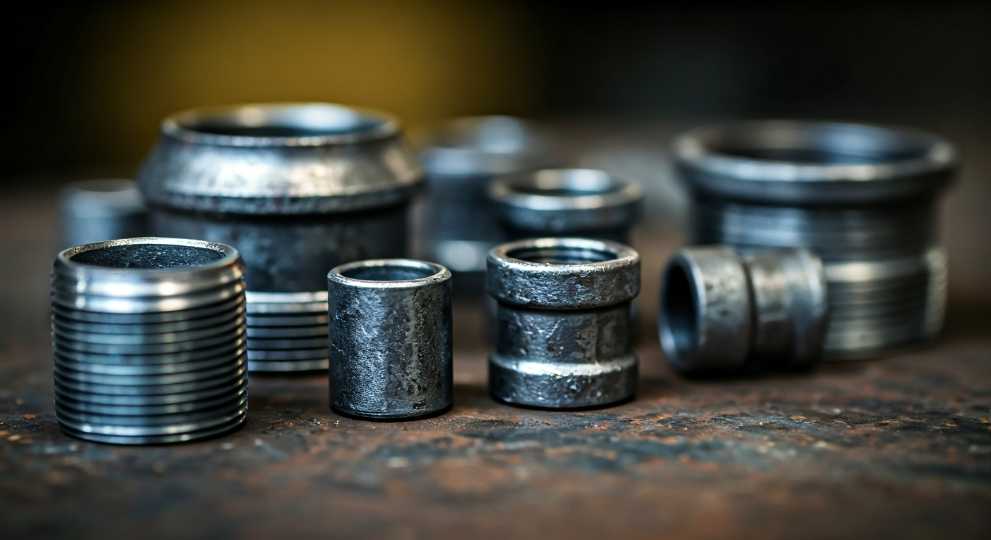 types of forged fittings close-up