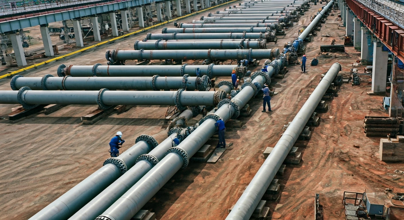 Industrial facility with SO flanges