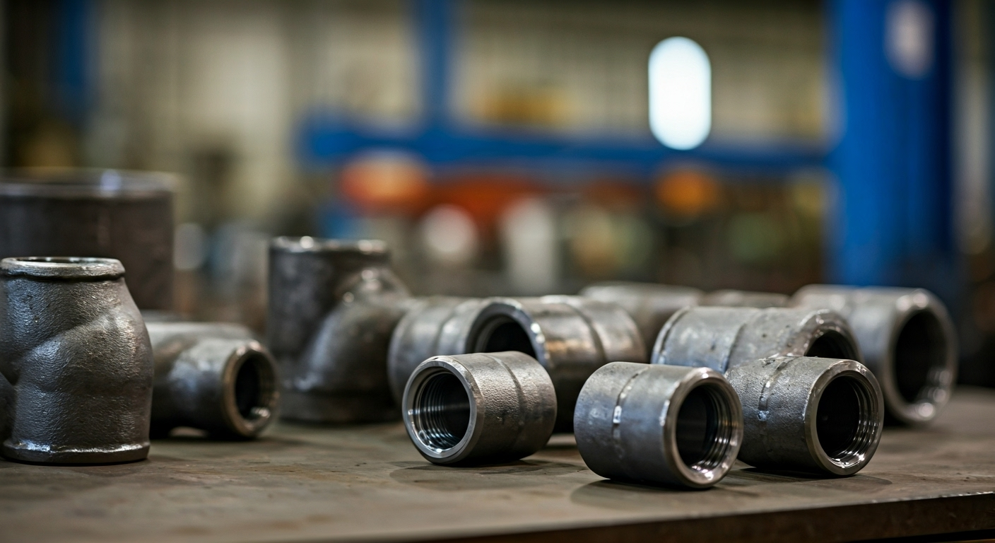 variety of carbon steel fittings