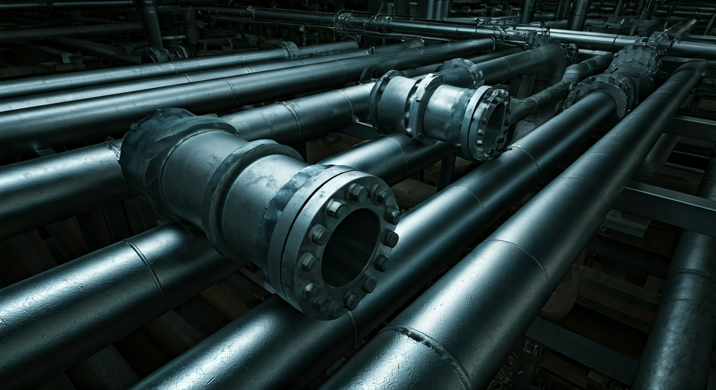 Industrial pipes with reducers