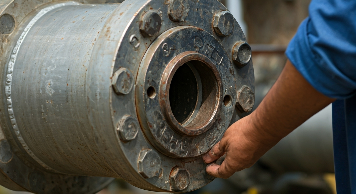 Installing SO flange on pipe