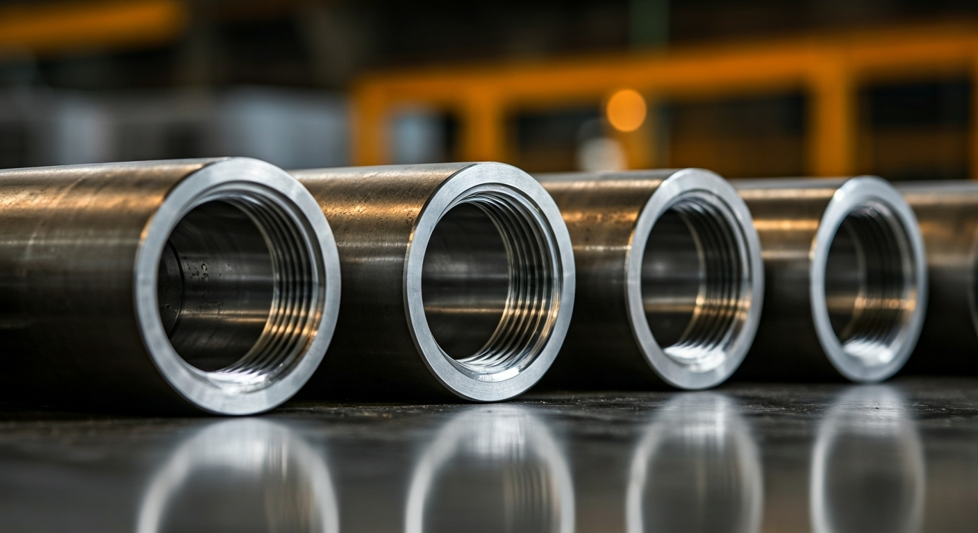 carbon steel fittings close-up