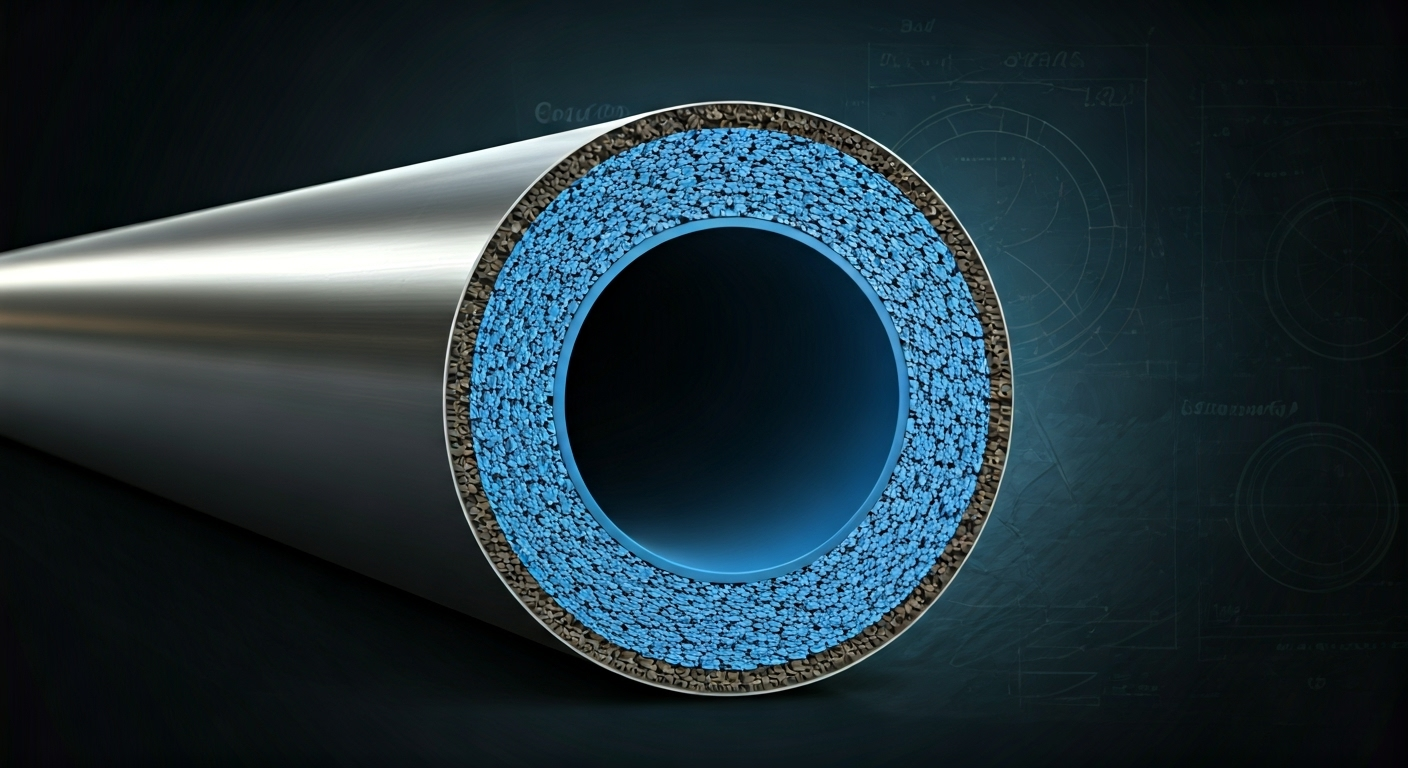 3PE pipe three-layer cross-section
