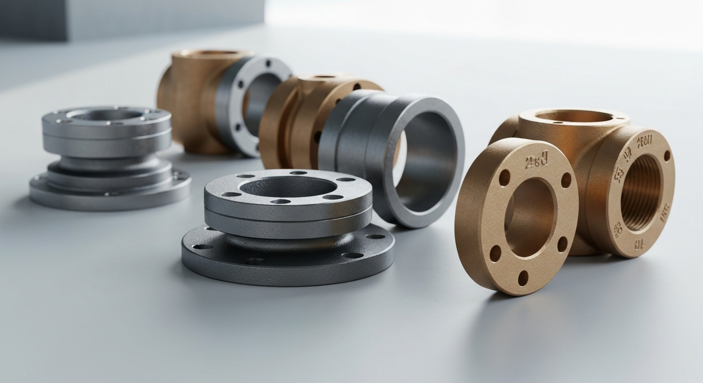 different SO flange materials displayed