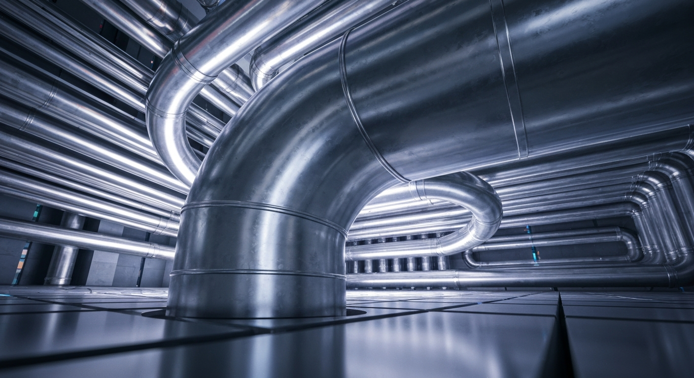 futuristic seamless elbow pipe