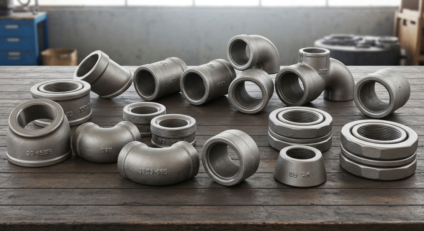 Carbon steel pipe fittings assortment