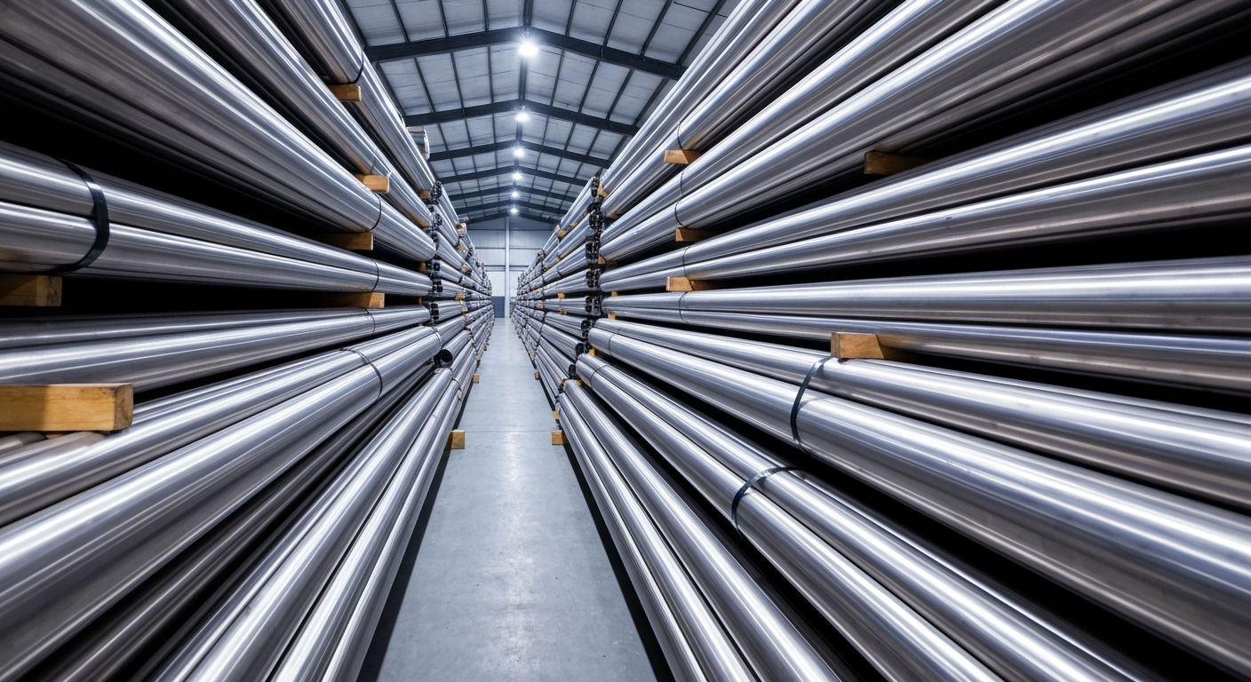 Stacked stainless steel pipes Singapore