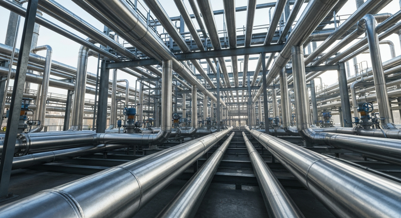 Butt weld reducers in industrial facility