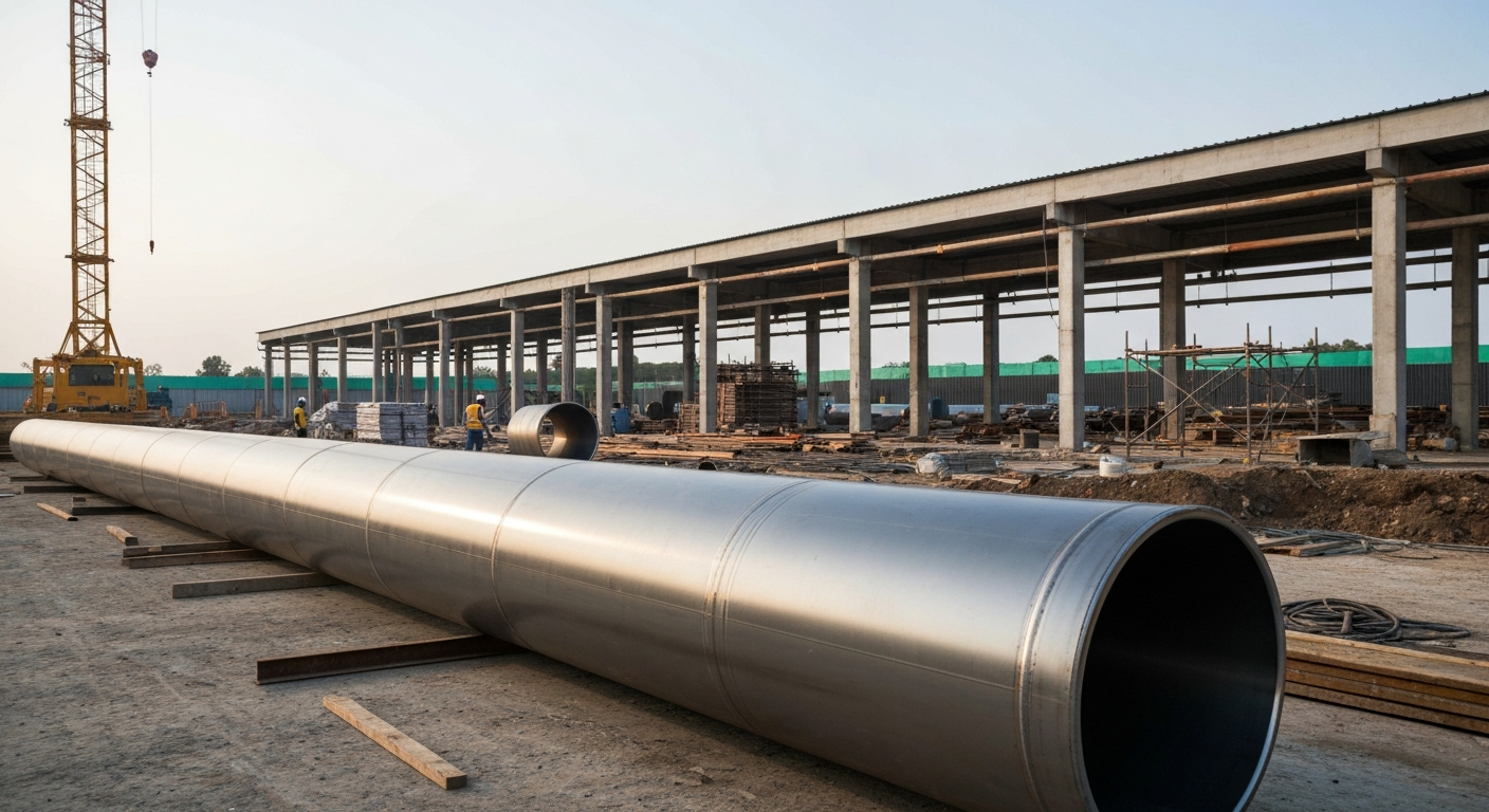 Glossy FBE coated steel pipe